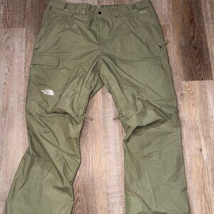 The North Face Freedom Snow Pants Mens XL Green DryVent Ski Waterproof